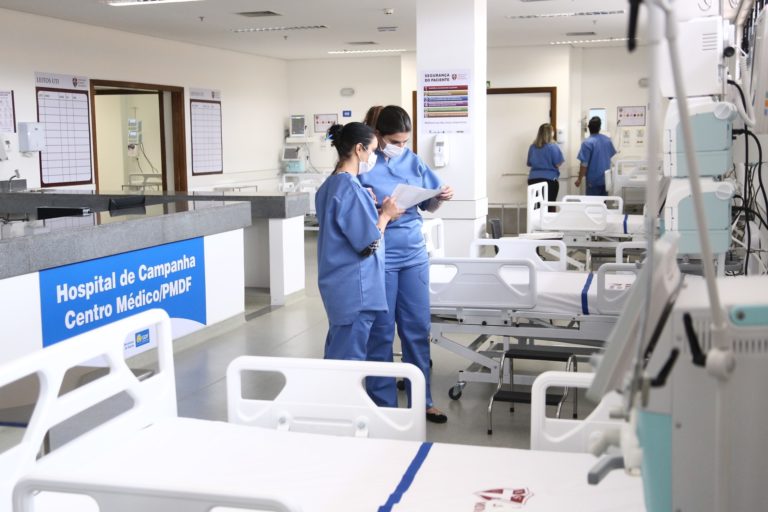 Hospital de Campanha da PM tem sete pacientes na UTI