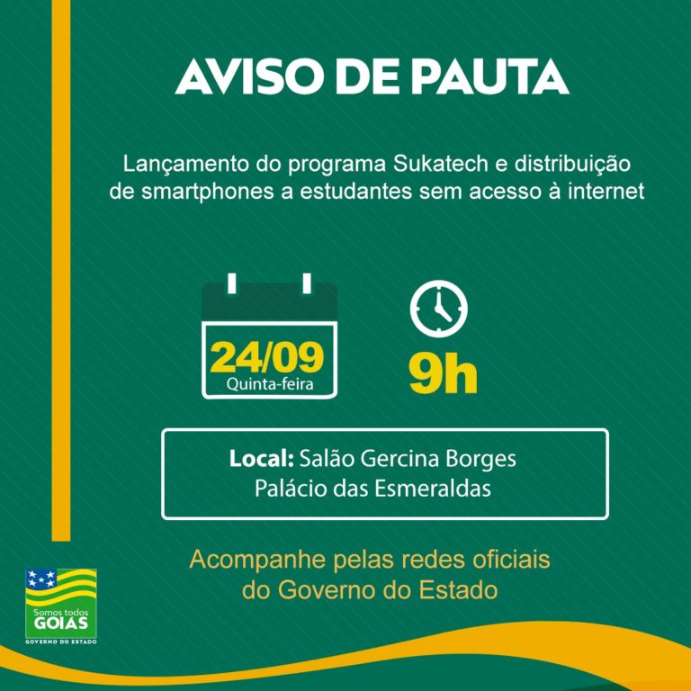 Governo de Goiás: Smartphones a estudantes