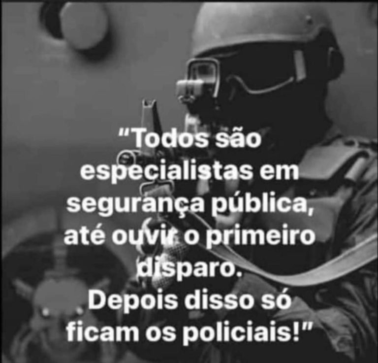 Nunca na história desse país se viu tantos especialistas em segurança pública