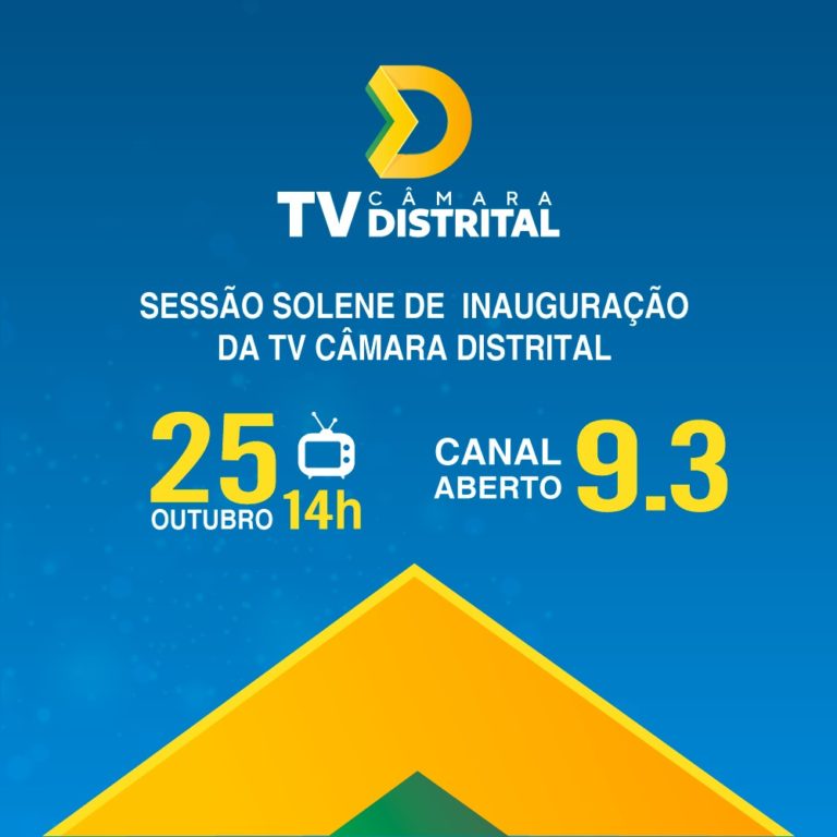 É AMANHÂ: TV Câmara Distrital estreia em canal aberto nesta segunda-feira (25)