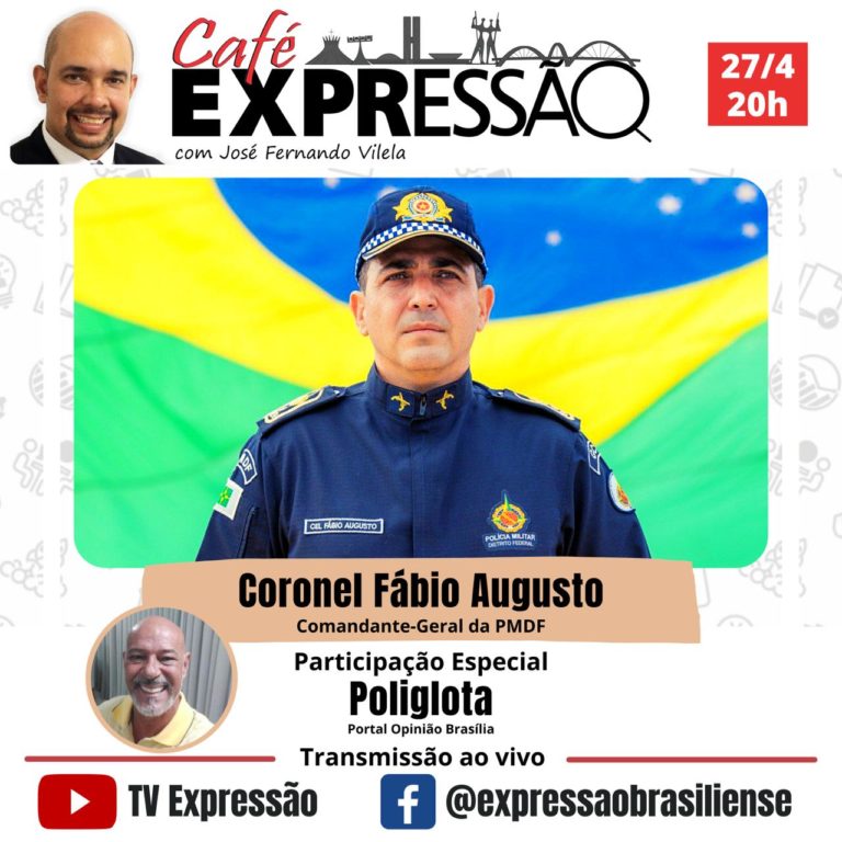 Novo Comandante Geral da PMDF será entrevistado com “Exclusividade” no programa TV CAFÉ EXPRESSÃO