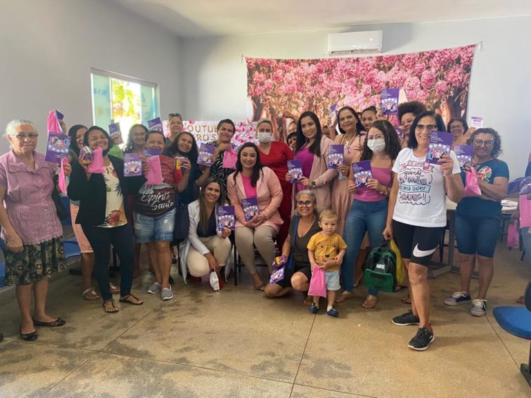 Palestra de conscientização do Outubro Rosa é realizada nas UBS de Águas Lindas