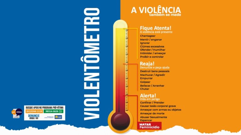 Sejus divulga violentômetro, ferramenta de prevenção à violência de gênero no DF