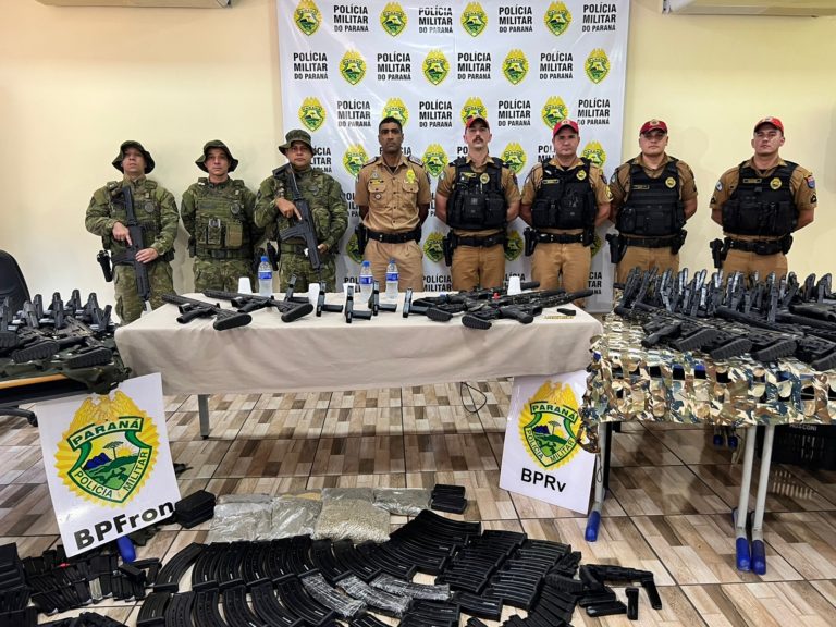 Depois da apreensão de mais de 160 armas de grosso calibre pela PMPR, PCDF e PRF apreendem quase 8 toneladas de drogas em Cristalina