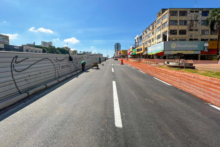 Marginal sul do Túnel de Taguatinga totalmente liberada neste sábado (13)