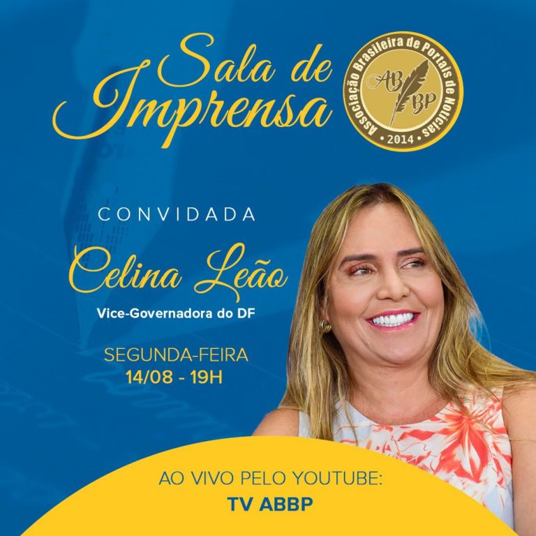 É hoje: Celina Leão é a entrevistada da Sala de Imprensa da ABBP as 19 horas