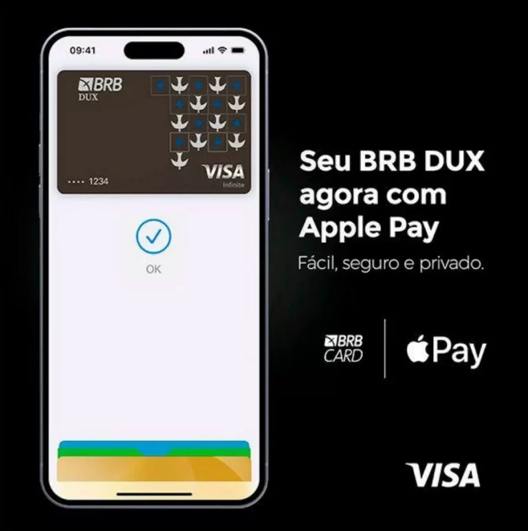 BRB disponibiliza carteira digital Apple Pay VISA