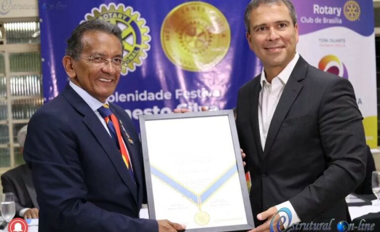 Rotary Clube condecora com a Medalha do Mérito Ernesto Silva o presidente do Banco de Brasília (BRB), Paulo Henrique