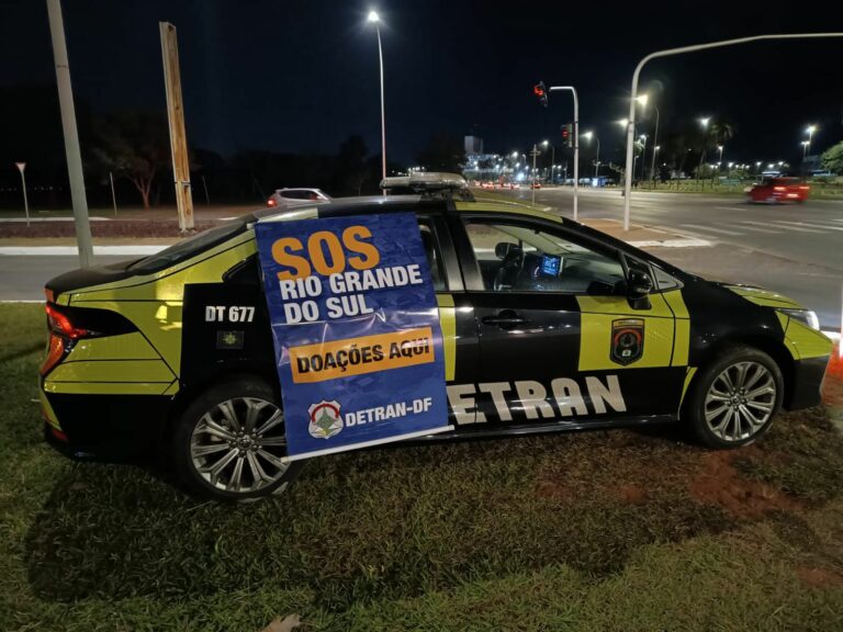 Detran-DF se mobiliza para ajudar vítimas da tragédia do RS