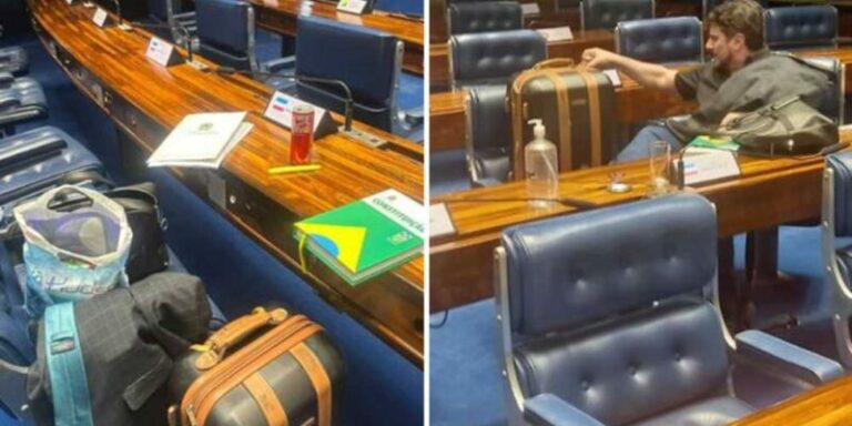Com contas bloqueadas, Marcos do Val ‘se muda’ para Plenário do Senado