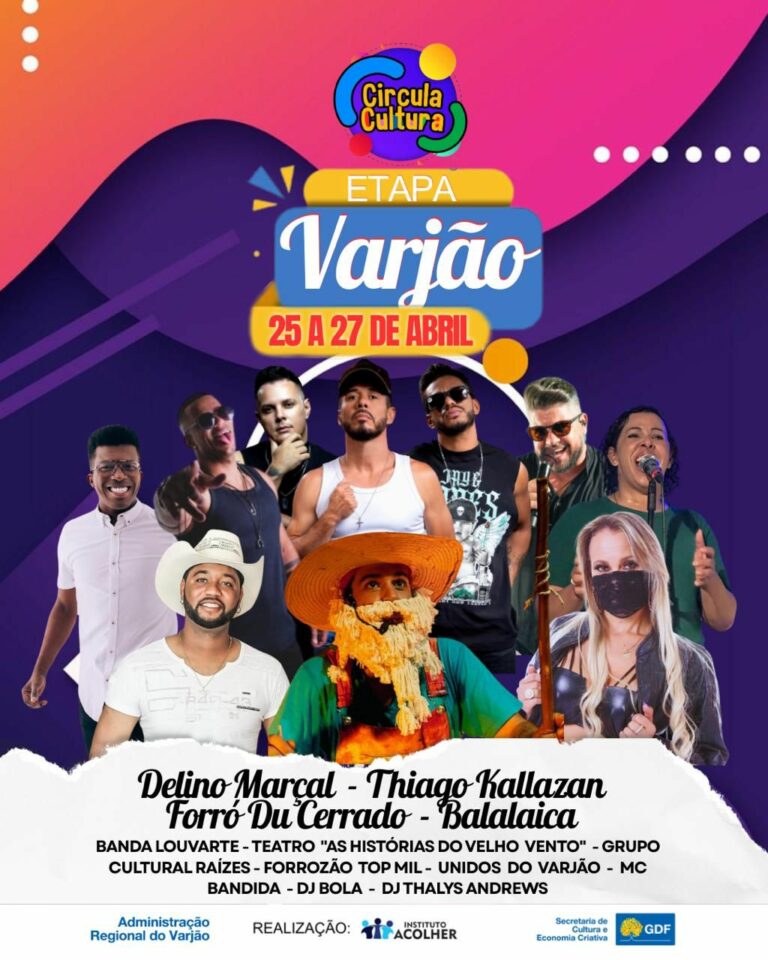 Circula Cultura chega ao Varjão com festa para celebrar o aniversário da cidade