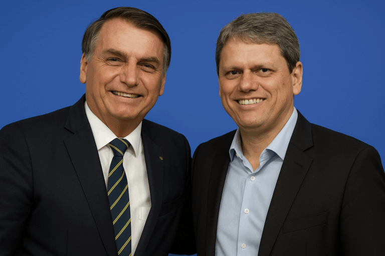 Bolsonaro dá o aval e aposta em Tarcísio de Freitas como candidato da direita em 2026