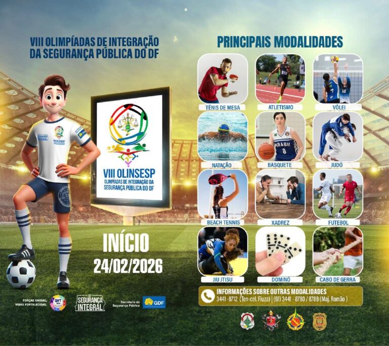 Solenidade dá início ao maior evento esportivo e de integração das forças de segurança pública do DF