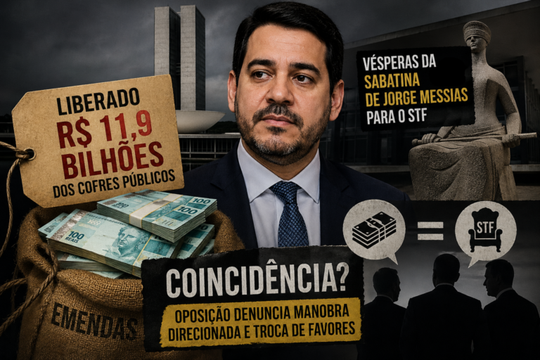 R$ 12 bilhões e uma sabatina sob suspeita: oposição questiona timing de liberação bilionária antes de análise de Jorge Messias