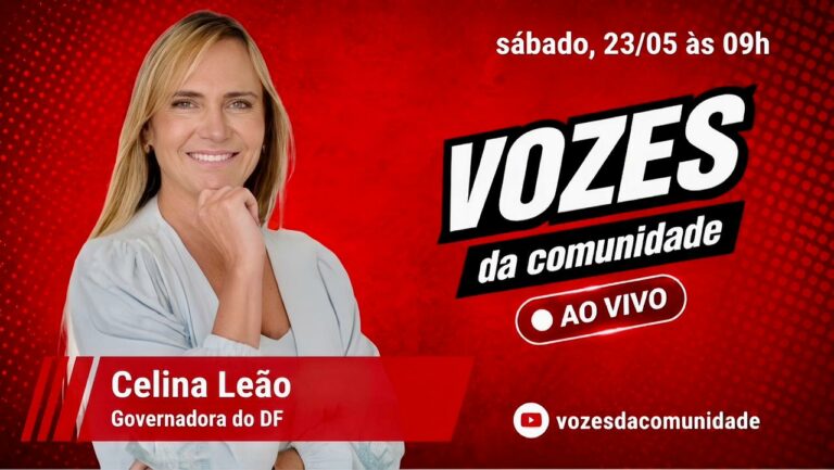 EXCLUSIVO: Programa Vozes da Comunidade recebe neste sábado Celina Leão e os bastidores das notícias ao vivo