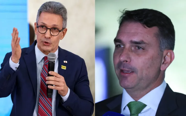 Críticas de Zema a Flávio Bolsonaro provocam desgaste no Novo e reação da direita