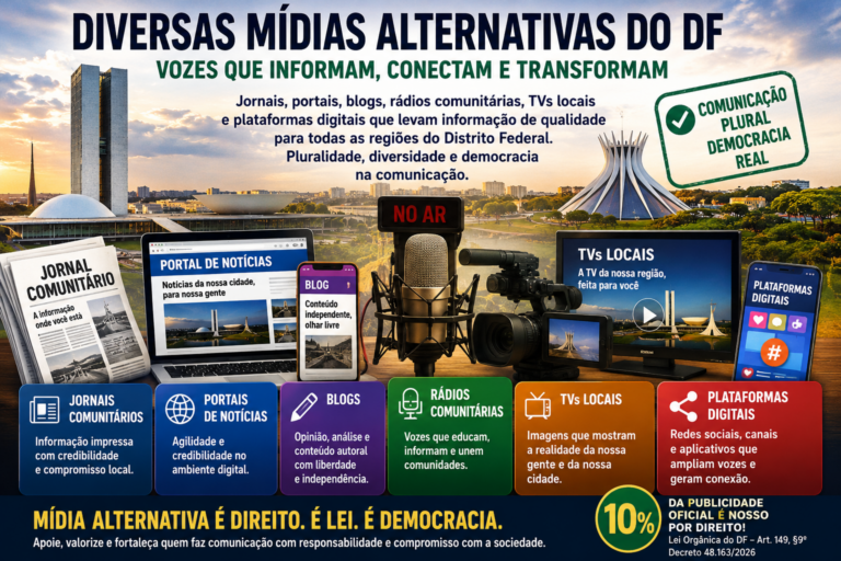 Desinformação tem limite: os 10% da publicidade governamental do DF para a mídia alternativa não são favores políticos, mas uma obrigação legal