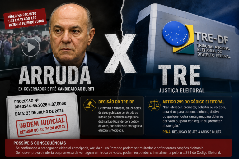 Como Arruda gosta de se meter em encrencas com o TRE!