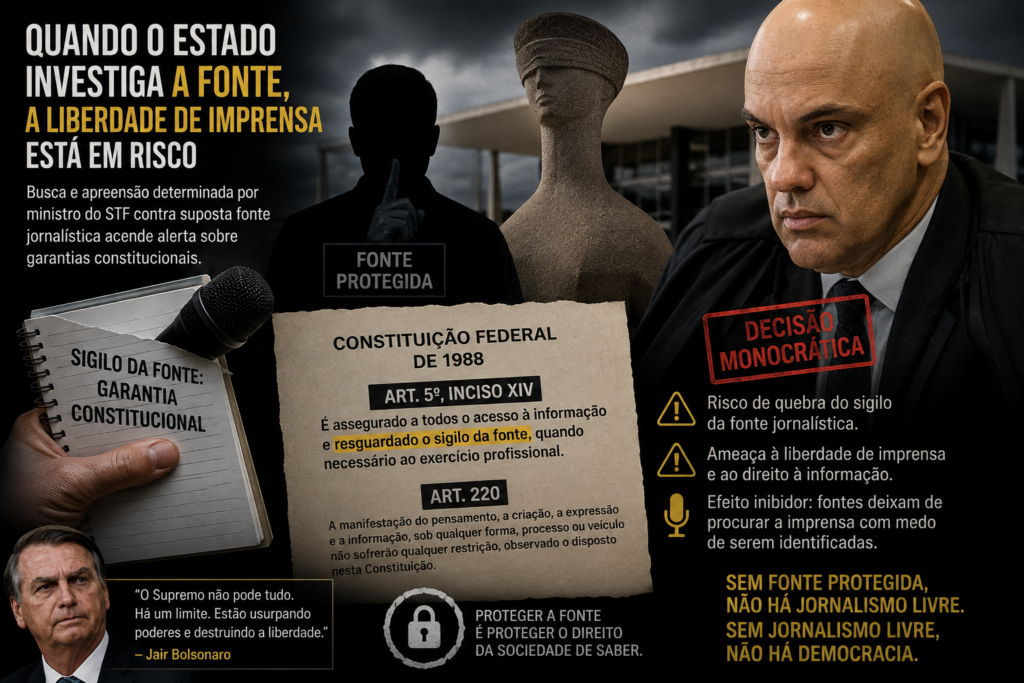Proteção de Fontes Jornalísticas: Decisão de Moraes Gera Debate Nacional
